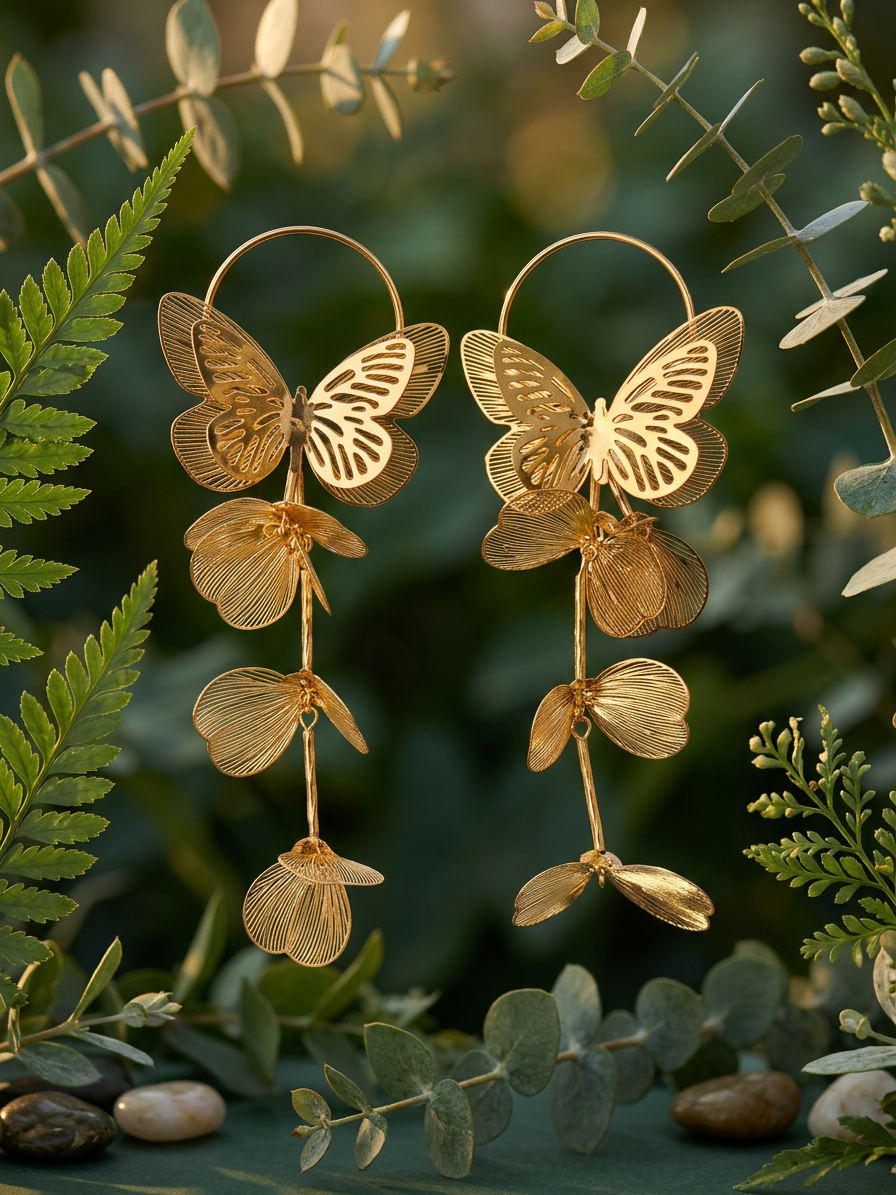 Stunning Jewelry - Beautiful layered butterflies